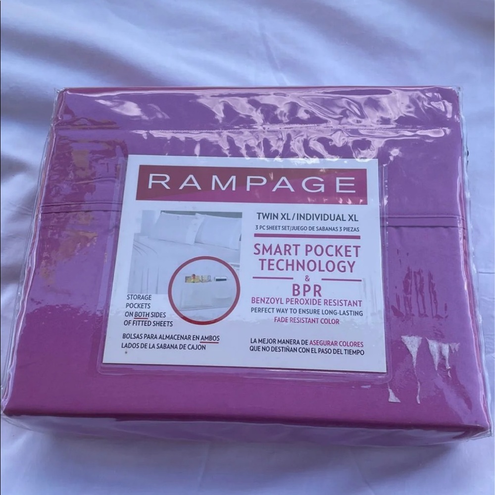 Twin XL sheets purple